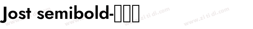 Jost semibold字体转换
